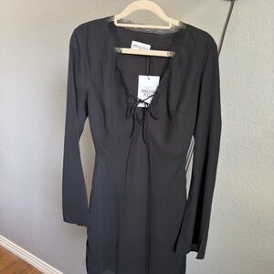 Princess Polly Black Midi Dress